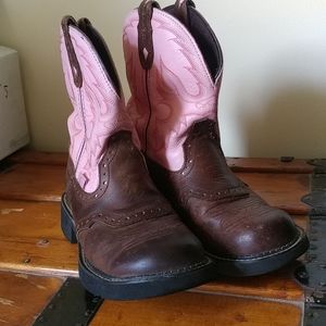 Justin Gypsy pink cowboy boots
